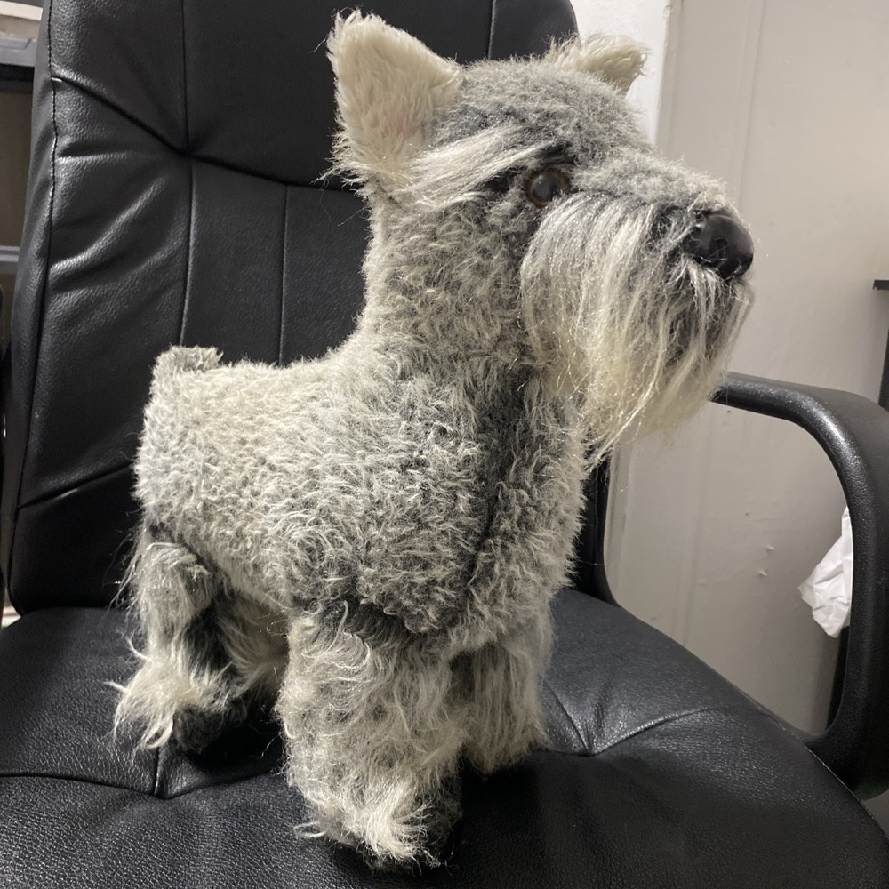 Vtg. Dakin / Pillow Pets Scottish Terrier Dog‎ Gray '1978 16.5" Plush!